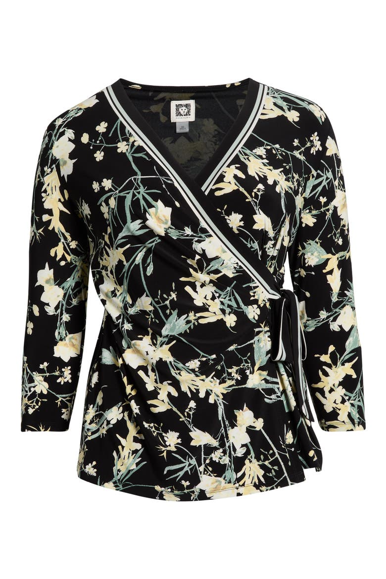 Leo Border Print Wrap Top, Alternate, color, ANNE BLACK MULTI