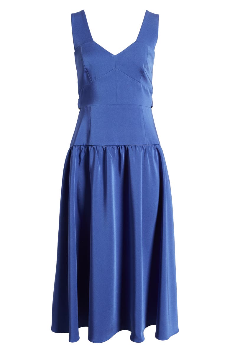 Du Paradis Sleeveless Midi Dress, Alternate, color, 
