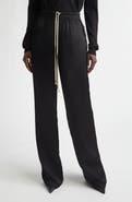 Rick Owens Dietrich Satin Drawstring Pants