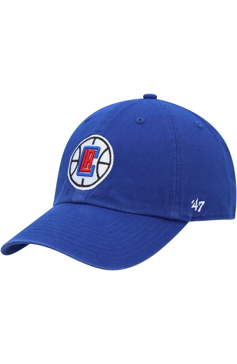 '47 Men's '47 Royal LA Clippers Team Logo Clean Up Adjustable Hat, Main, color,