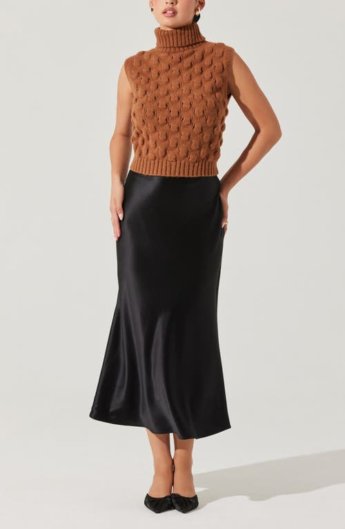 ASTR ASTR THE LABEL PATTERN TURTLENECK SWEATER VEST