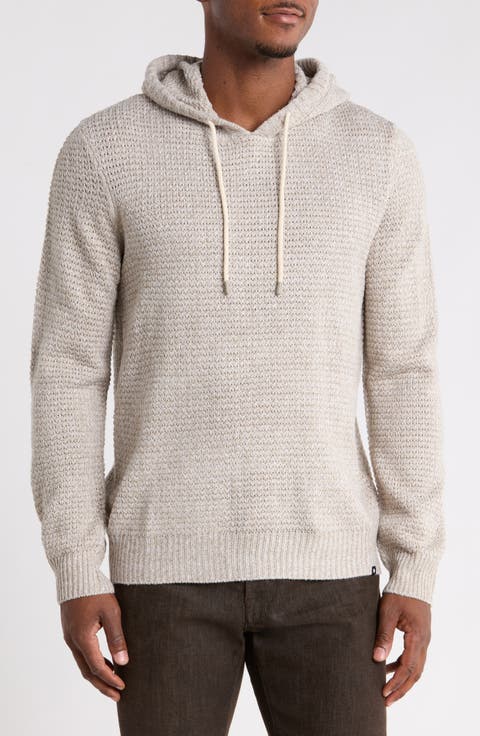 Milo Marled Thermal Stitch Hooded Sweater
