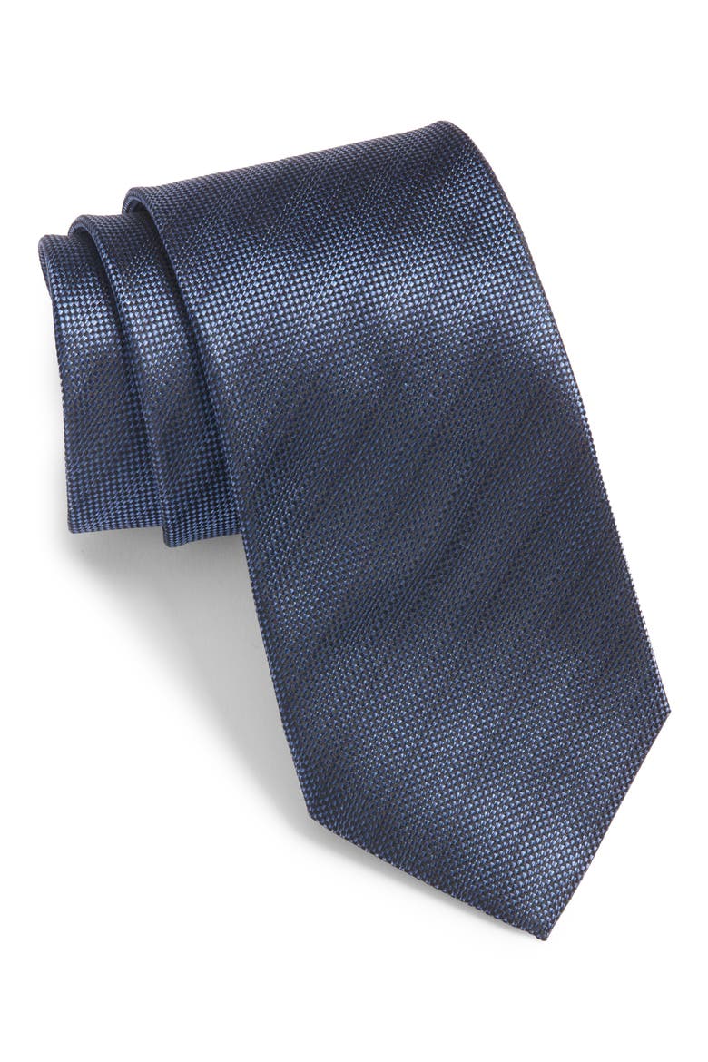 Tonal Stripe Silk Tie, Main, color, NAVY
