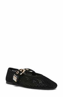 Lela Perforated Mary Jane Flat