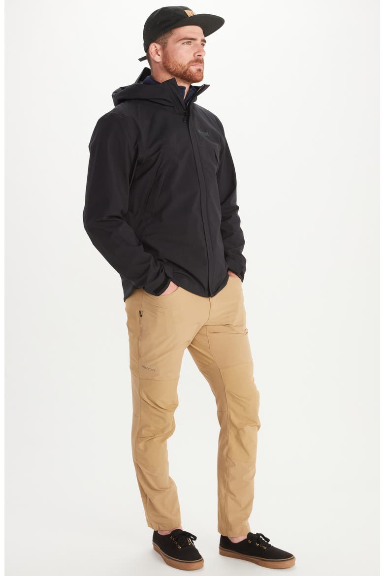 PreCip® Eco Pro Waterproof Hooded Jacket, Alternate, color, BLACK