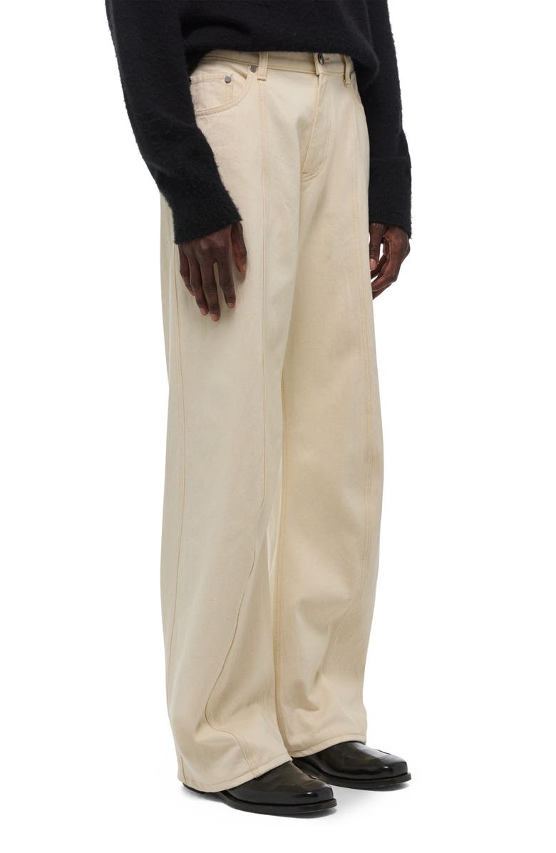 Helmut Lang Ski Wide Leg Jeans, Alternate, color, Ecru