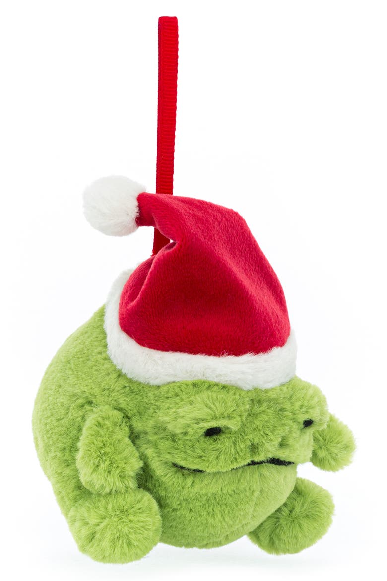 Ricky Rain Frog Plush Ornament, Main, color, GREEN