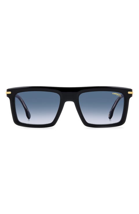 54mm Rectangular Flat Top Sunglasses