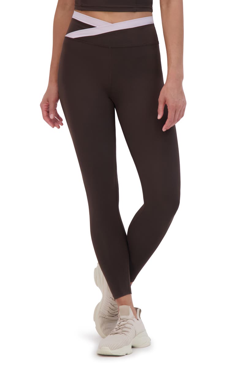 SAGE COLLECTIVE Tipped Crossover 7/8 Leggings, Main, color,