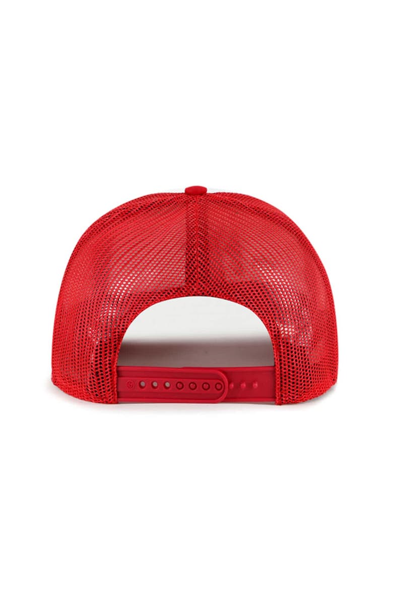 '47 Men's '47 White/Red Los Angeles Angels Freshman Trucker Adjustable Hat, Alternate, color, 