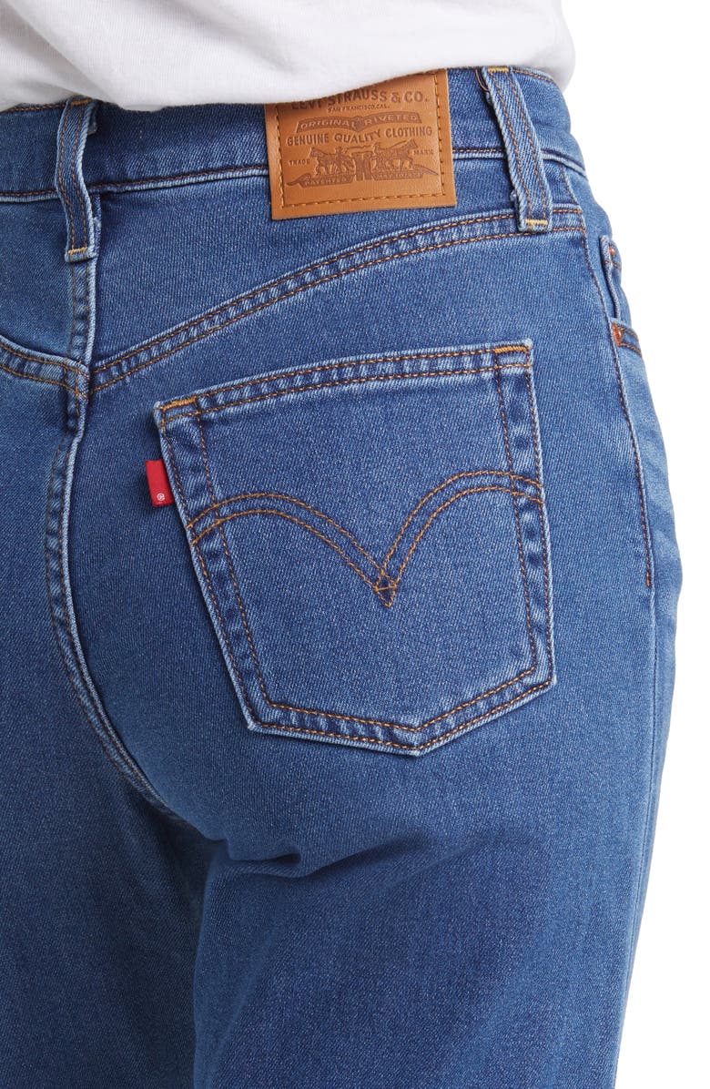 Levi's Ribcage High Waist Ankle Straight Leg Jeans, Alternate, color,