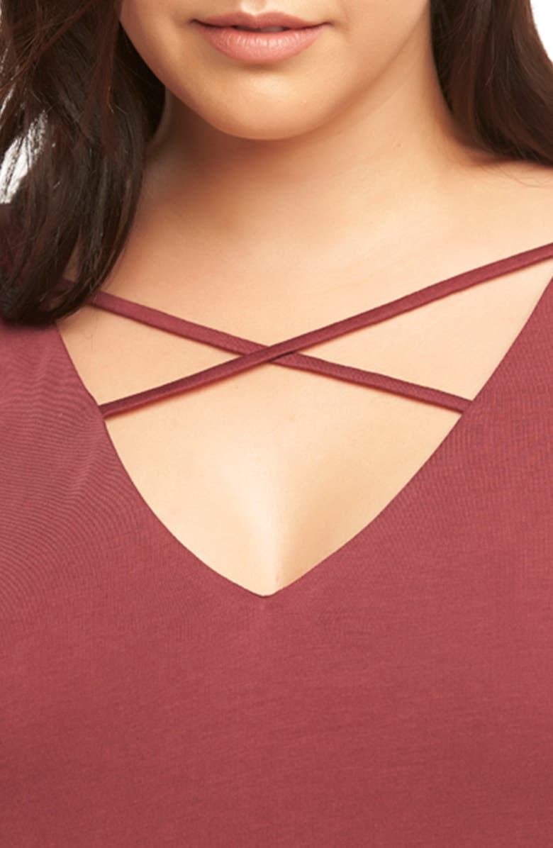 Tart Celestia Stretch Tank, Alternate, color, Tawny Port