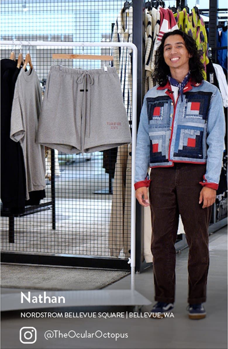 Cotton Blend Fleece Soccer Sweat Shorts, sales video thumbnail