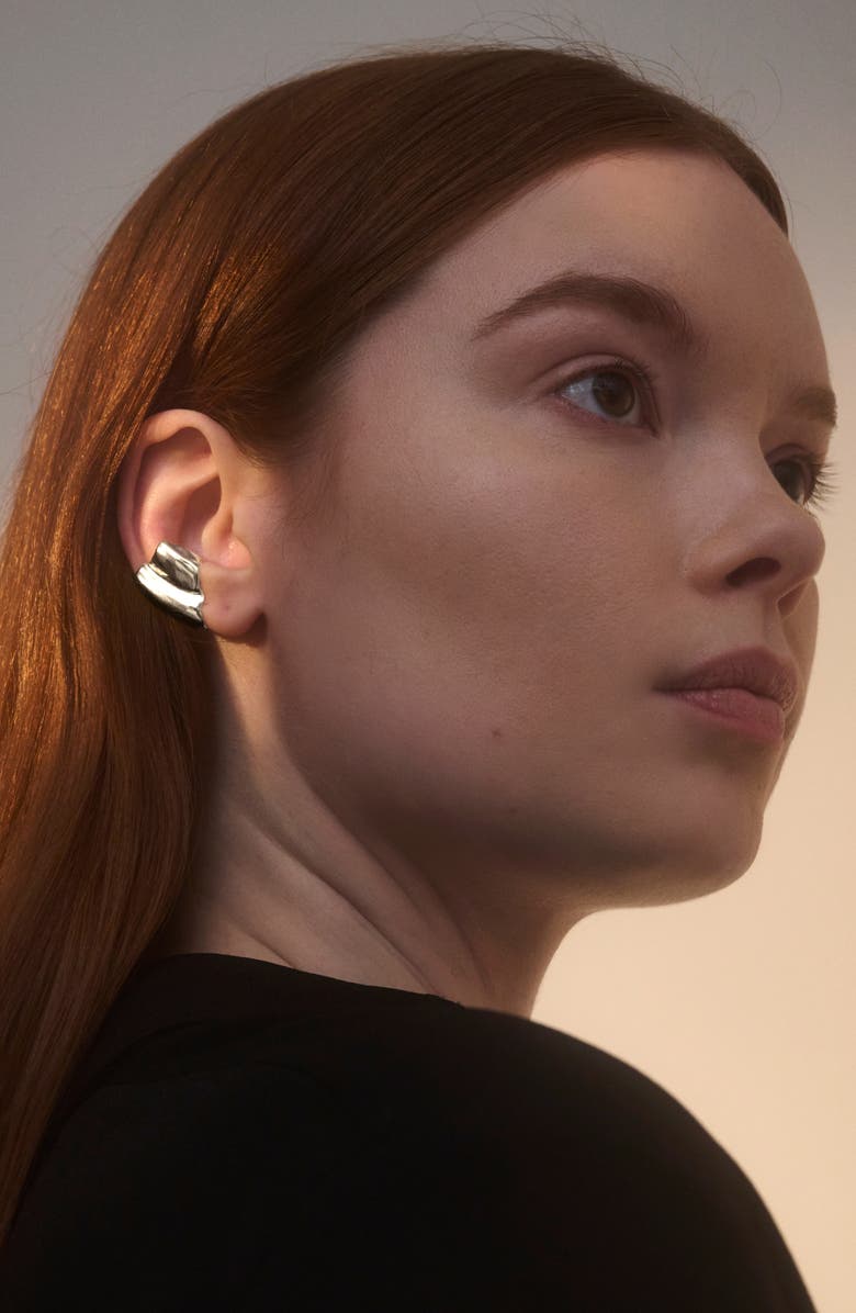 Lady Grey Conch Ear Cuff, Alternate, color, Silver