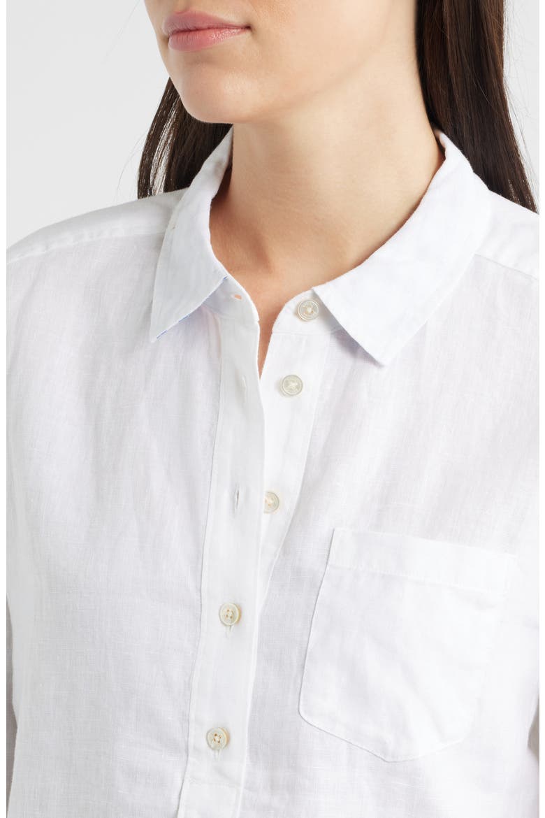 Coastalina Popover Blouse, Alternate, color, WHITE