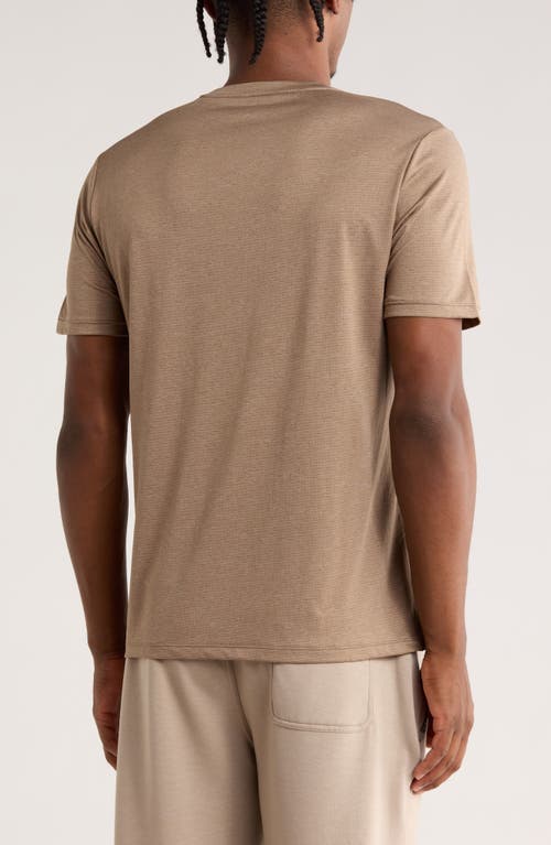 Z By Zella Sprint Crewneck T-shirt In Brown
