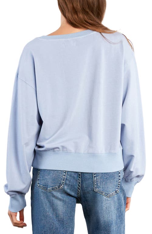 Hint Of Blu Luv This Sweatshirt In Blue