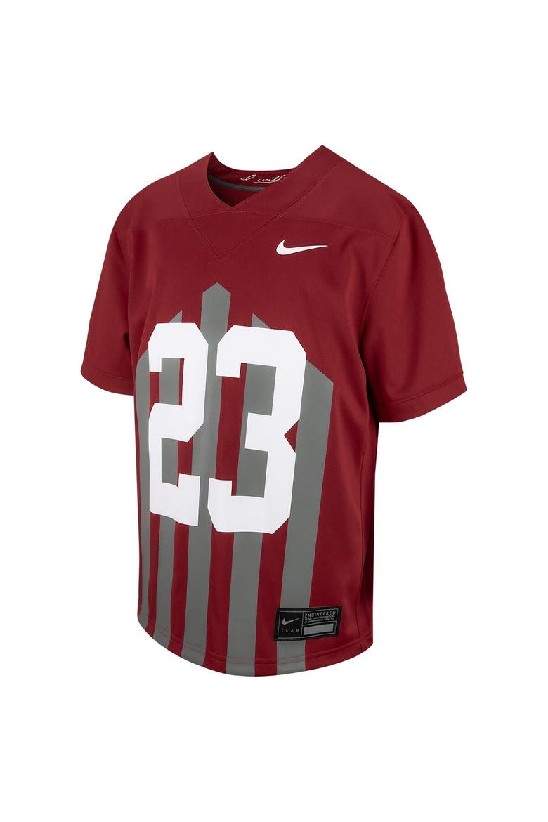 Youth Nike # Cardinal Iowa State Cyclones Football Game Jersey, Alternate, color, Cardinal