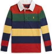 Polo Ralph Lauren Kids' Striped Long Sleeve Rugby Shirt