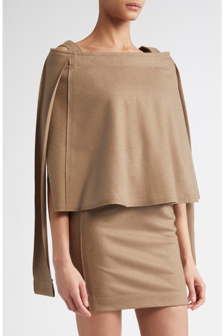 Travel Hook & Eye Cashmere & Cotton Tank Dress, Alternate, color, MUD