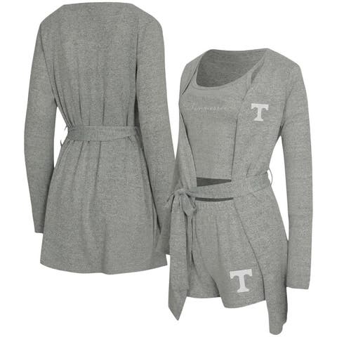 Women's Concepts Sport Gray Tennessee Volunteers Rigor Three-Piece Tank, Short & Robe Set