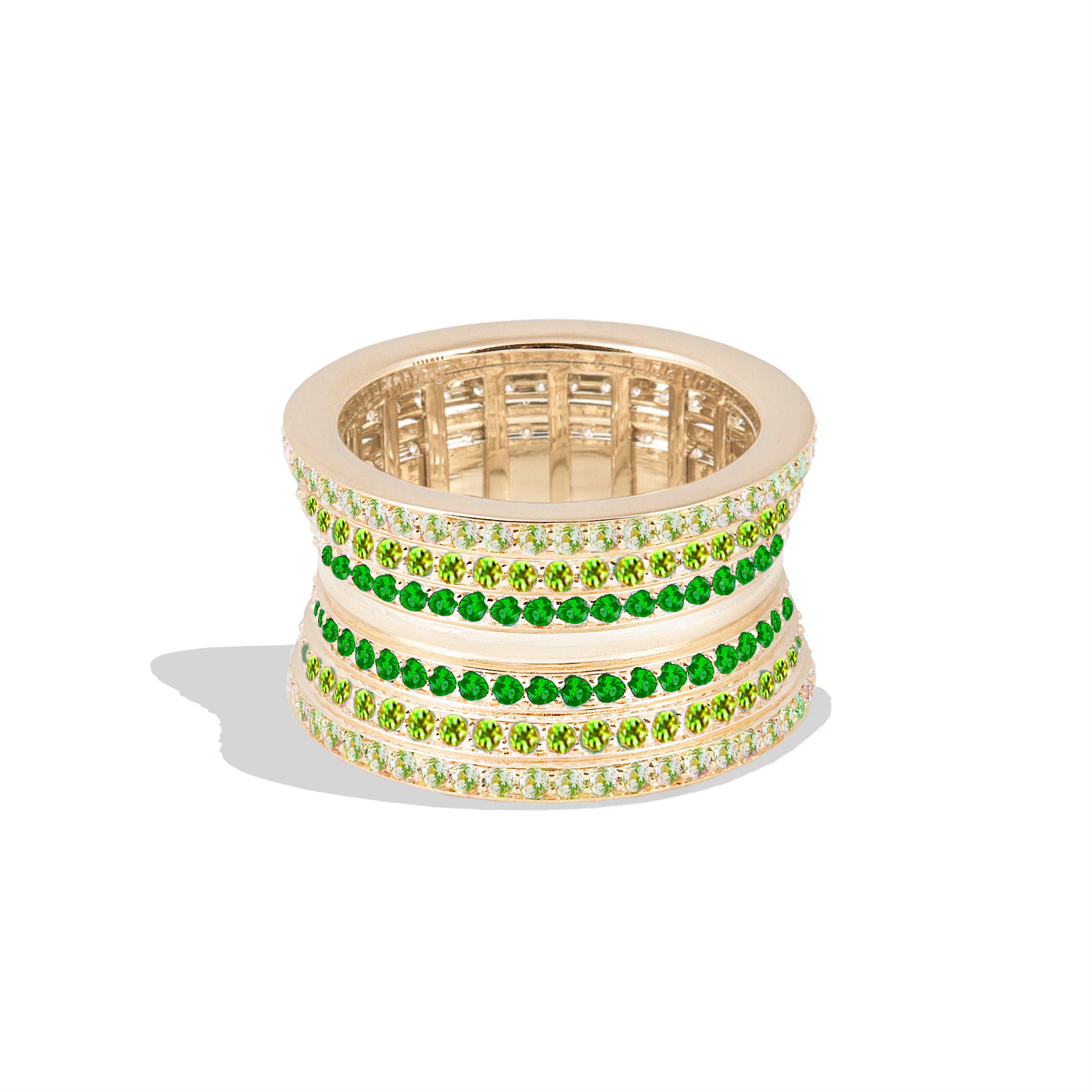 selected Tsavorite- Gold