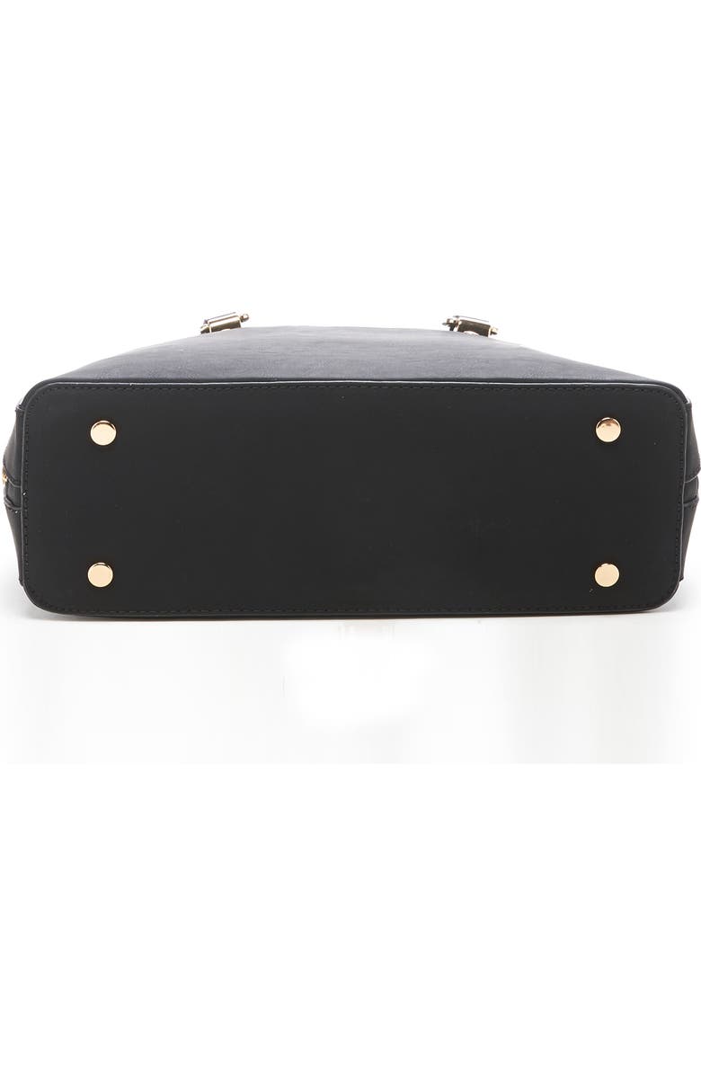 Sole Society Dwani Faux Leather Satchel, Alternate, color,