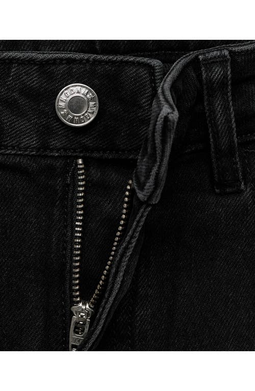 Mango Fiona Mid Rise Flare Jeans In Black