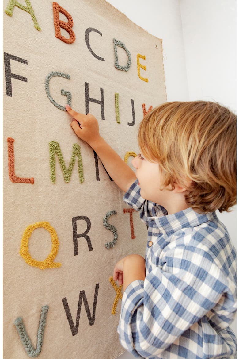 ABC Wall Hanger, Alternate, color, NATURAL