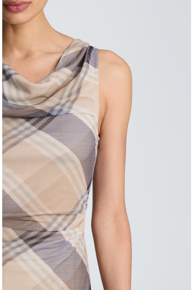 Asymmetrical Cowl Neck Top, Alternate, color, SAFARI TAN MULTI