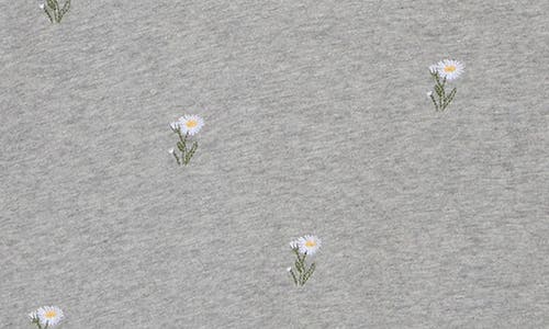 LUCKY BRAND LUCKY BRAND FLOWER EMBROIDERED COTTON T-SHIRT