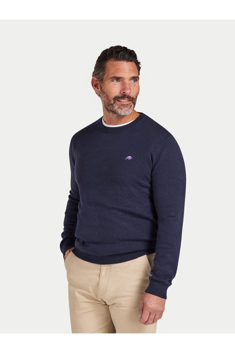 Classic Crew Neck Sweater, Alternate, color, Navy