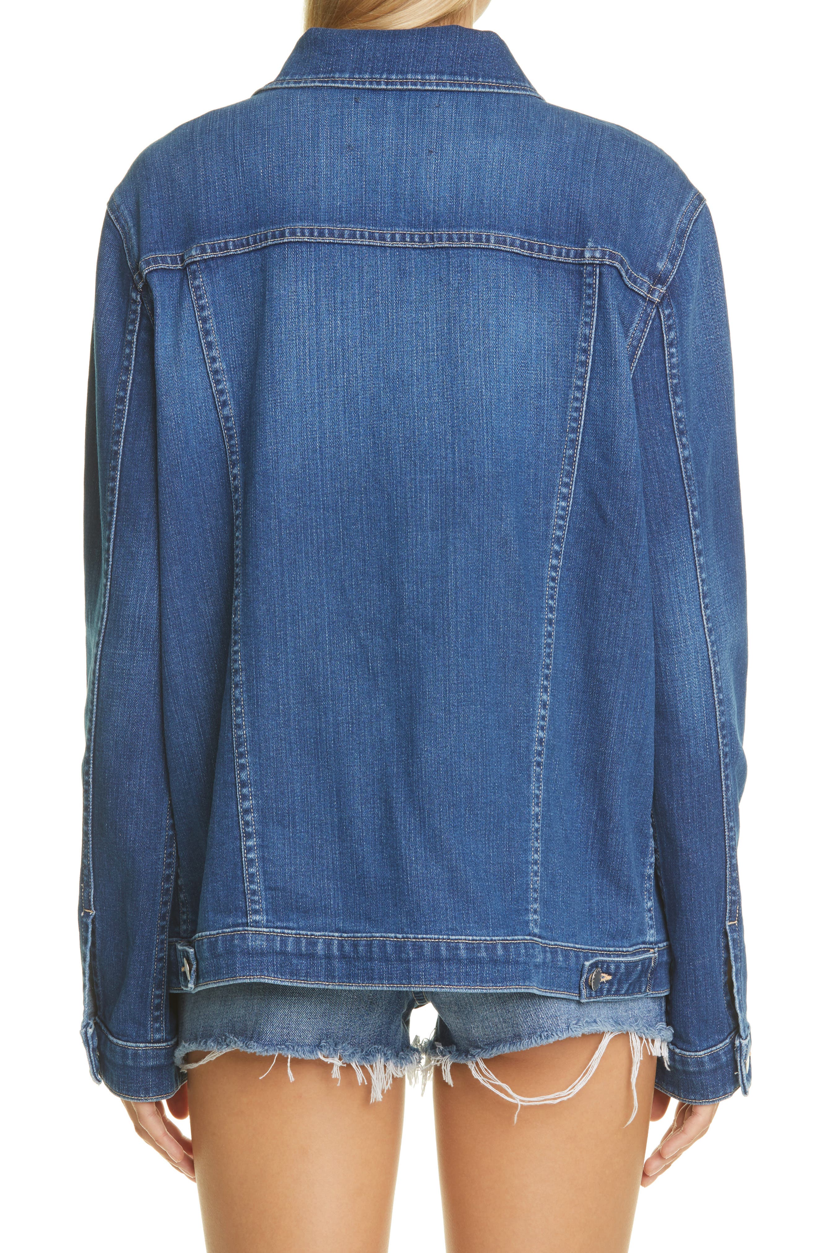 Karina Oversize Denim Trucker Jacket - image 2