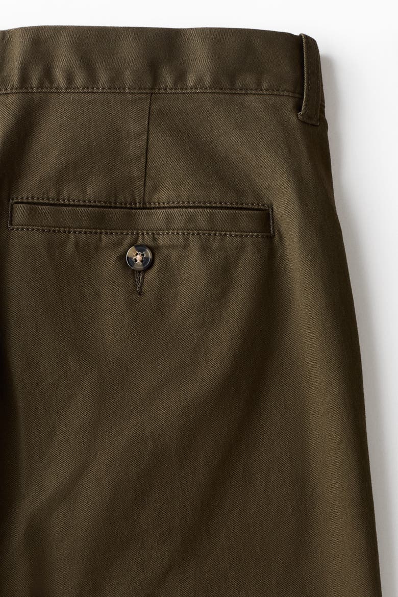 Slim Fit Cotton Chinos, Alternate, color, Dark khaki green