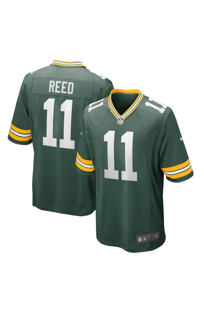 Nike Men's Nike Jayden Reed Green Green Bay Packers Game Jersey, Main, color, Green