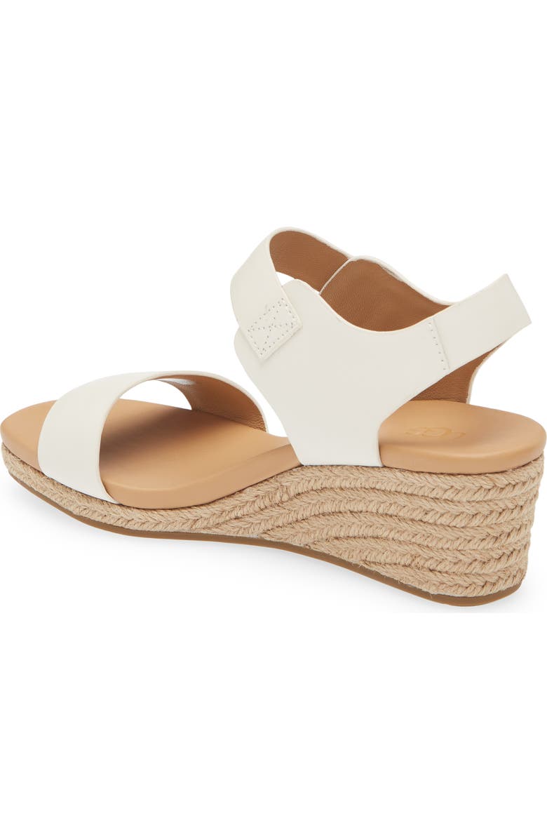 UGG<sup>®</sup> UGG Eisley Leather Espadrille Wedge Sandal, Alternate, color,
