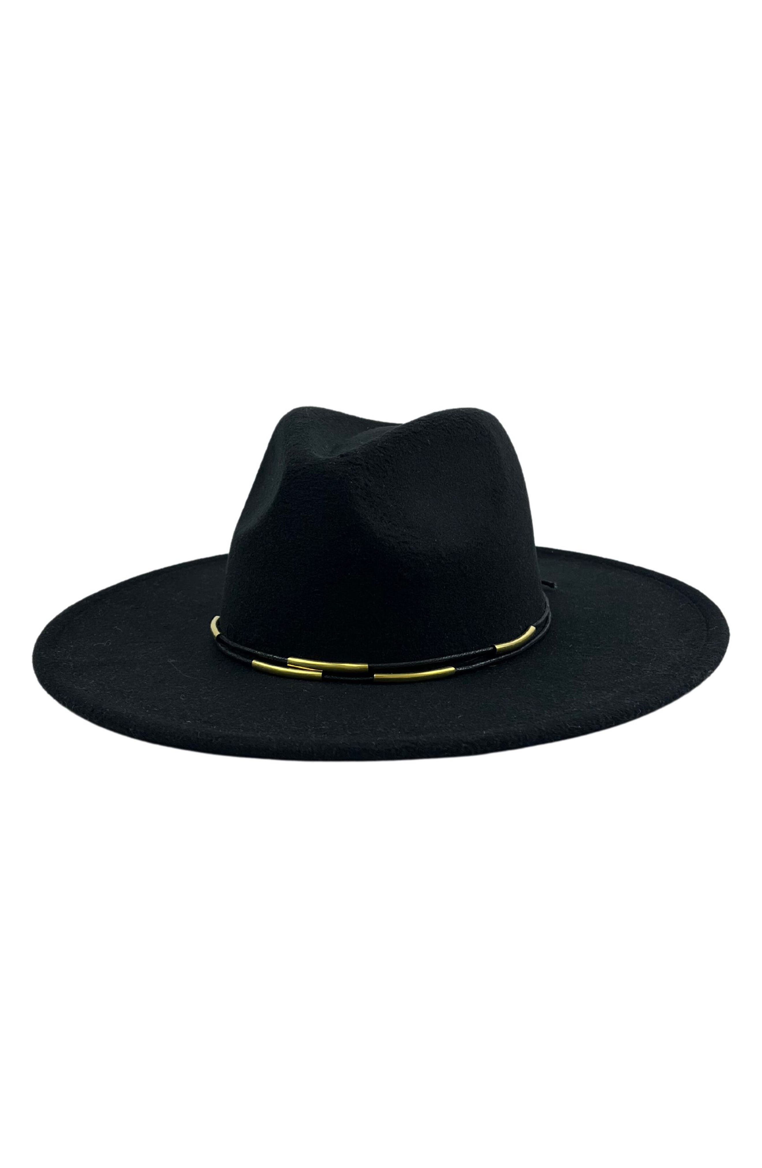 MARCUS ADLER Metal Trim Felt Fedora