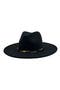 Metal Trim Felt Fedora