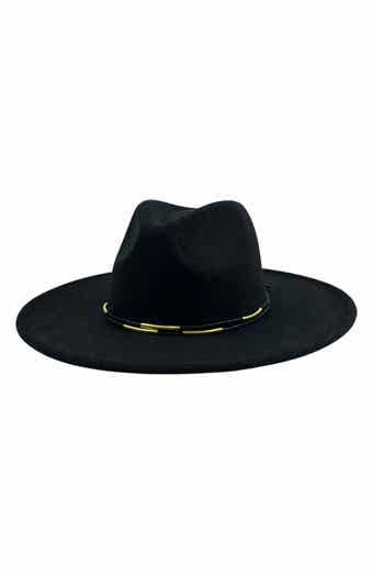 MARCUS ADLER Metal Trim Felt Fedora