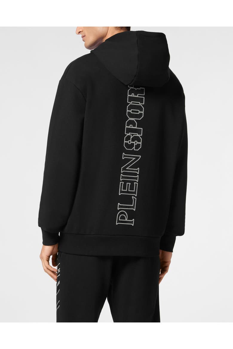 Cotton Hoodie Sweatshirt Ls Lamina Scratch Men, Alternate, color, black/silver