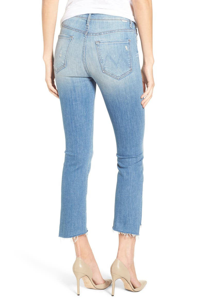 'The Insider' Crop Step Fray Jeans, Alternate, color, SHAKE WELL