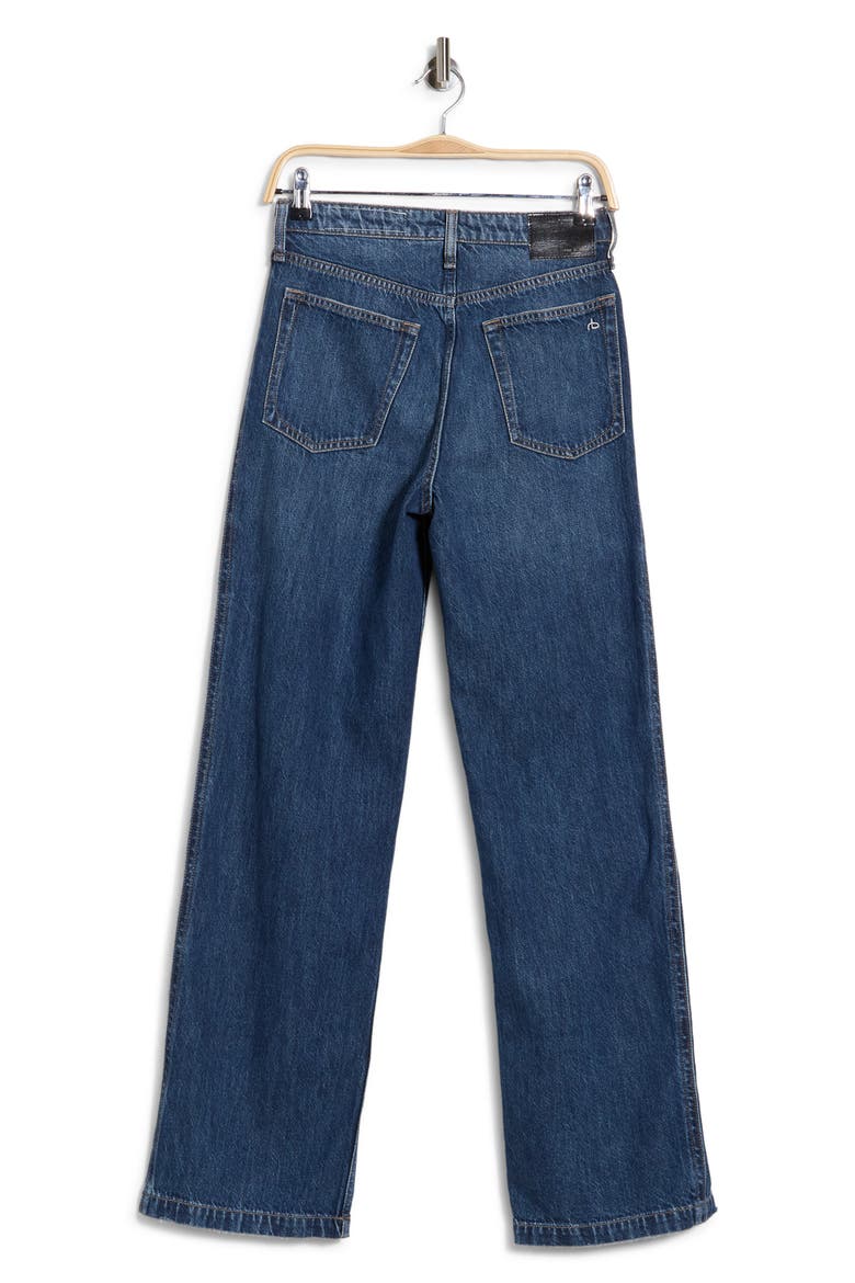 Logan Spliced High Waist Wide Leg Jeans, Alternate, color, TWO INDIGO