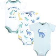 Hudson Baby Soft Cotton Bodysuit Triple Pack