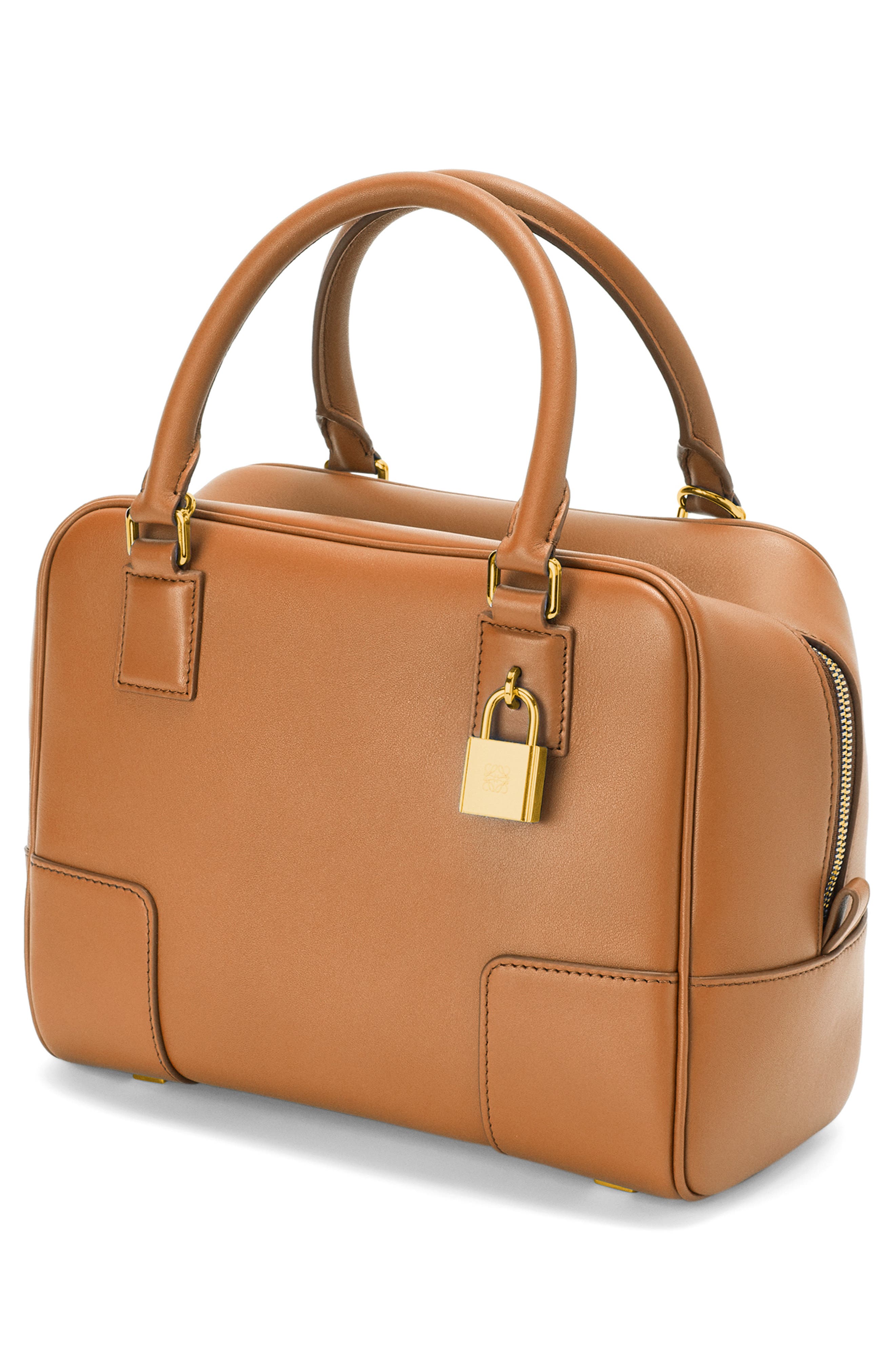 Loewe Amazona 19 Square Leather Satchel, Alternate, color, 