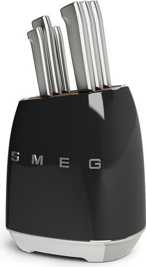 smeg Stainless Steel 6-Piece Knife Block Set | Nordstrom
