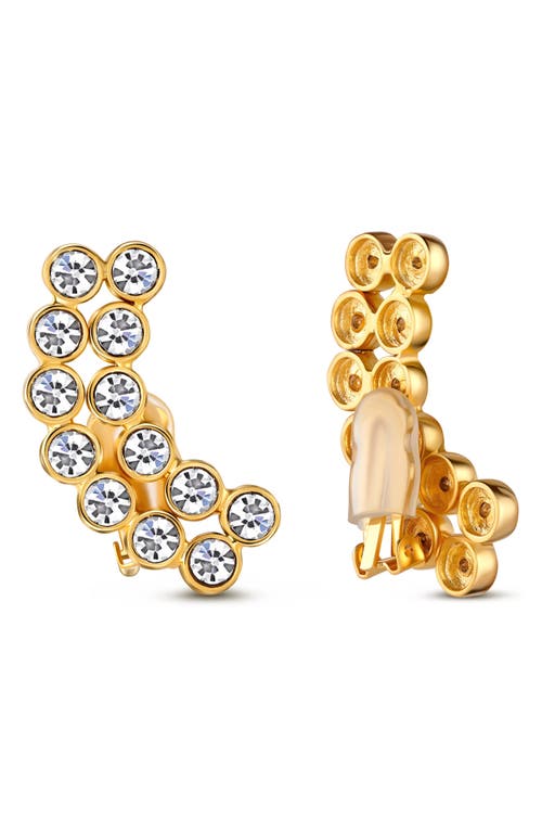 CHRISTINA CARUSO Pavé Clip-On Ear Climbers in 14K Gold  product