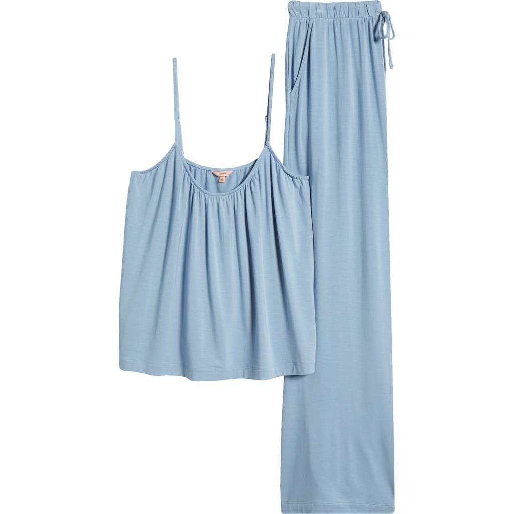 Shop Eberjey Giselle Cami & Pants Pajama Set In Faded Denim