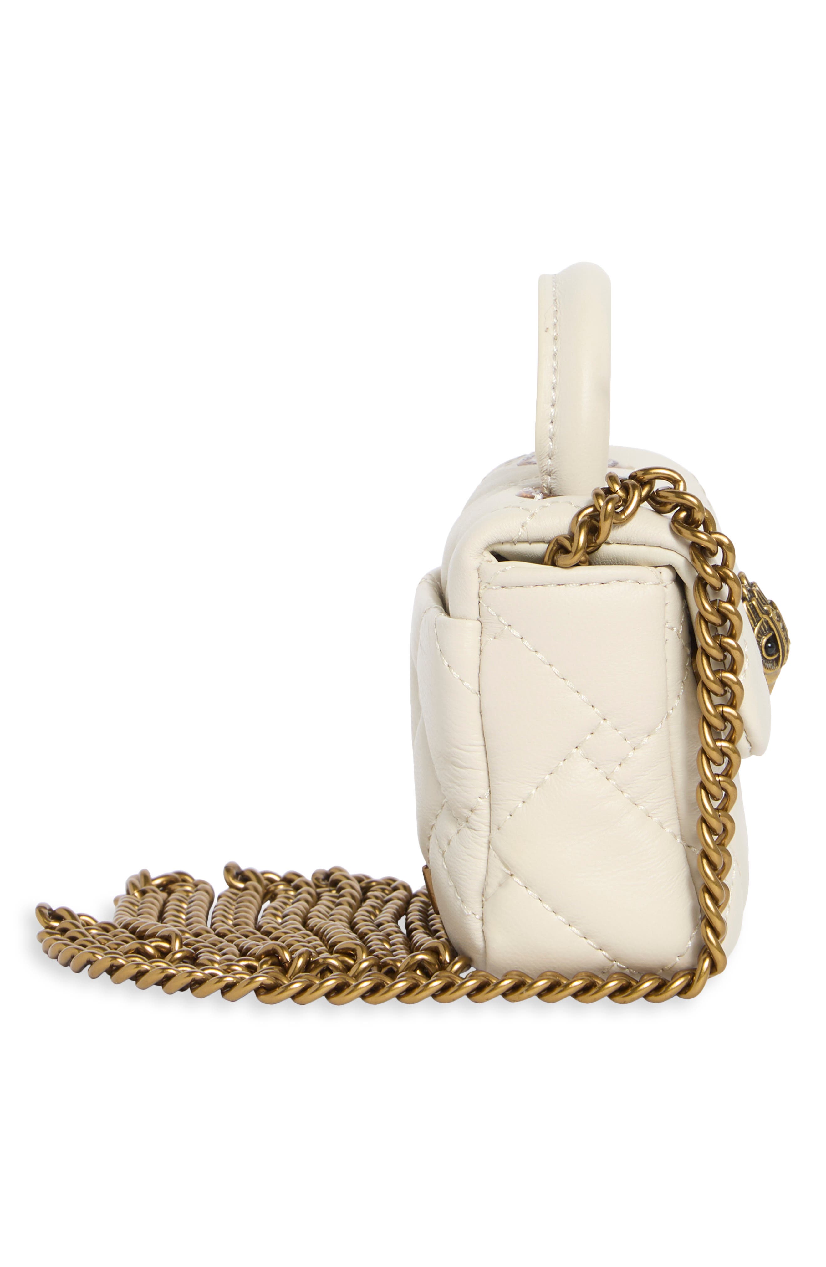 Micro Kensington Crossbody Bag, Alternate, color, BONE