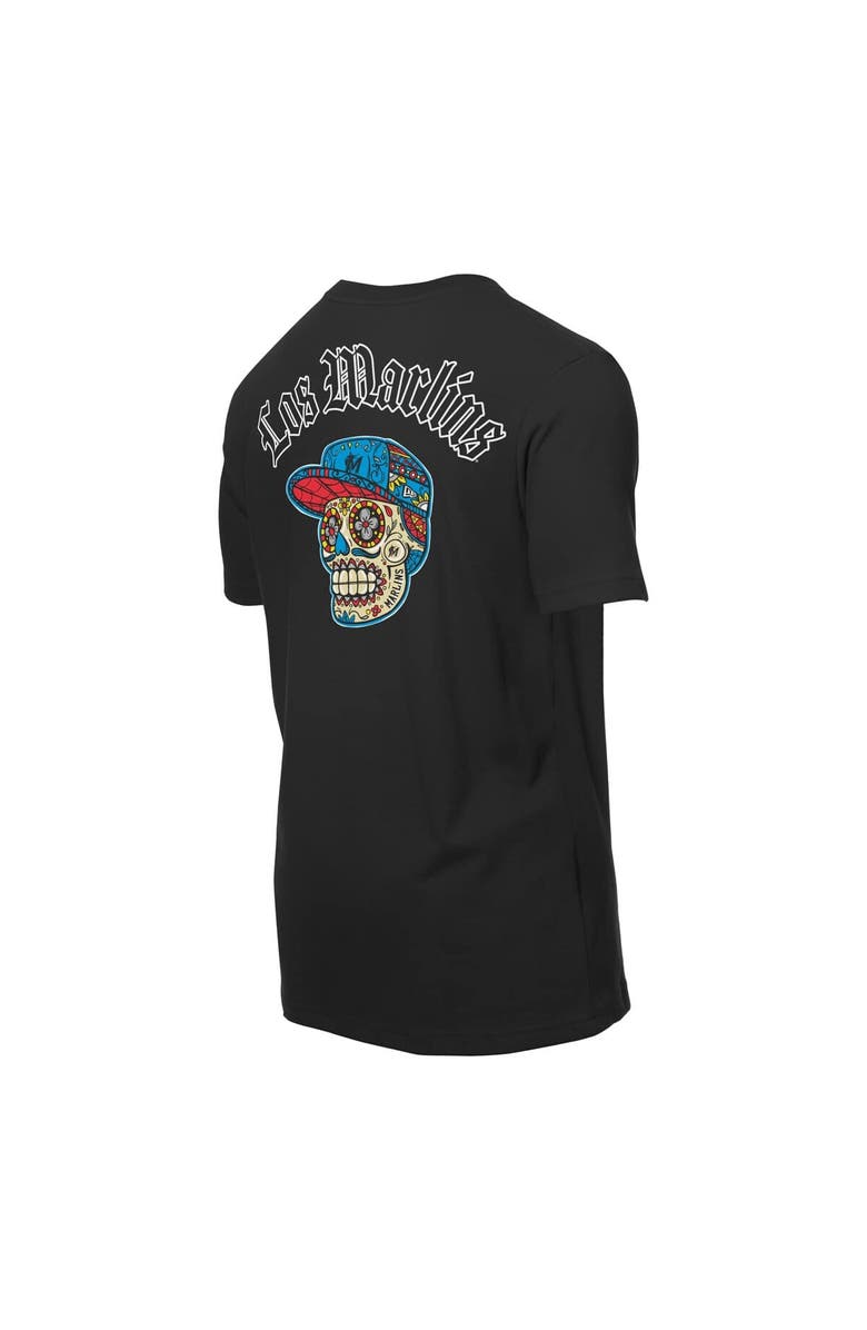 New Era Men's New Era Black Miami Marlins Sugar Skulls T-Shirt, Alternate, color, 