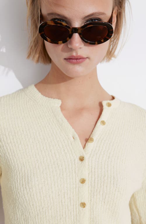 & Other Stories Crop Cotton Cardigan In White